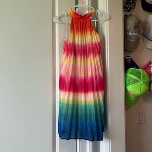 Ombré rainbow dress